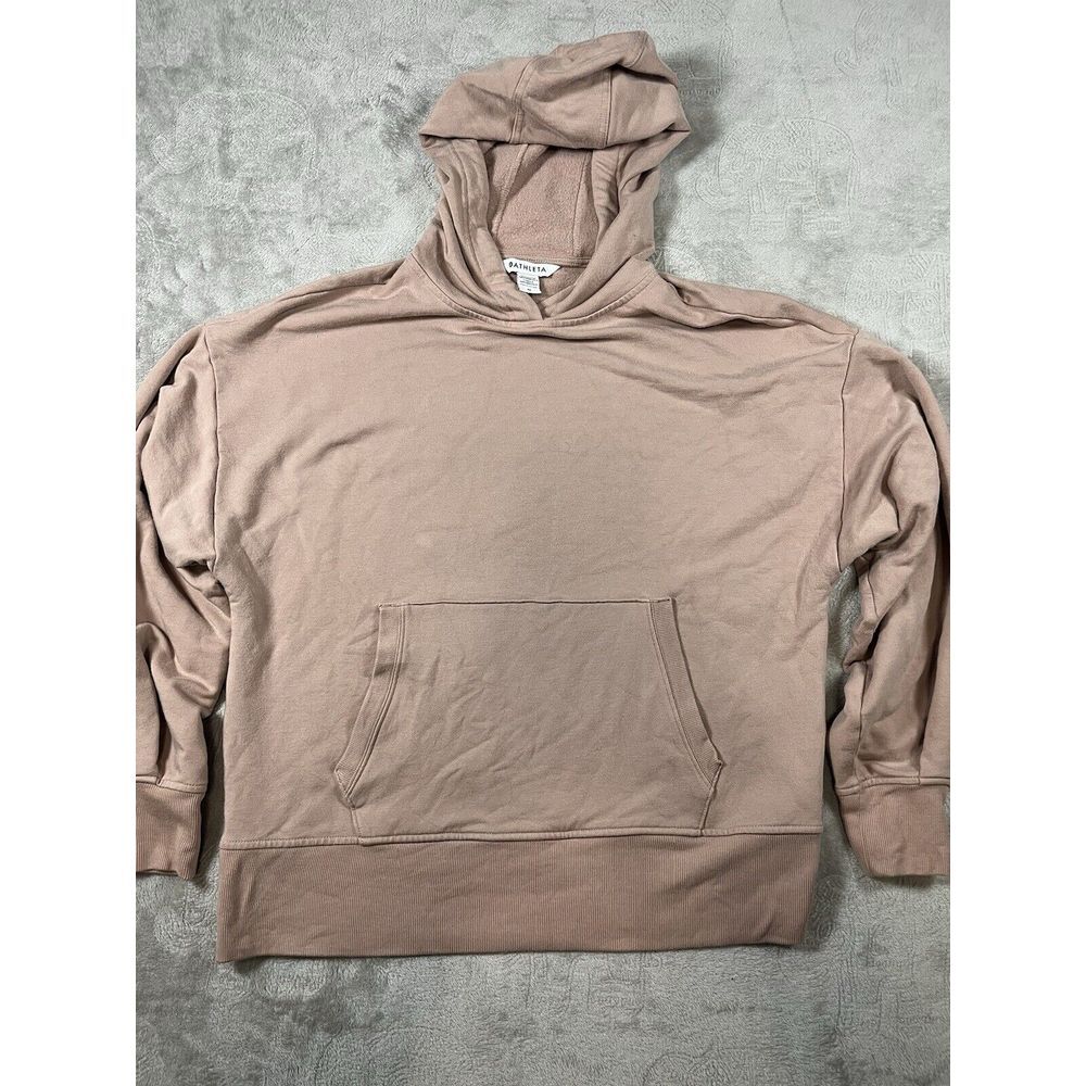 Athleta Women's‎ Pink Plush Soft Pullover Hoodie sz Medium